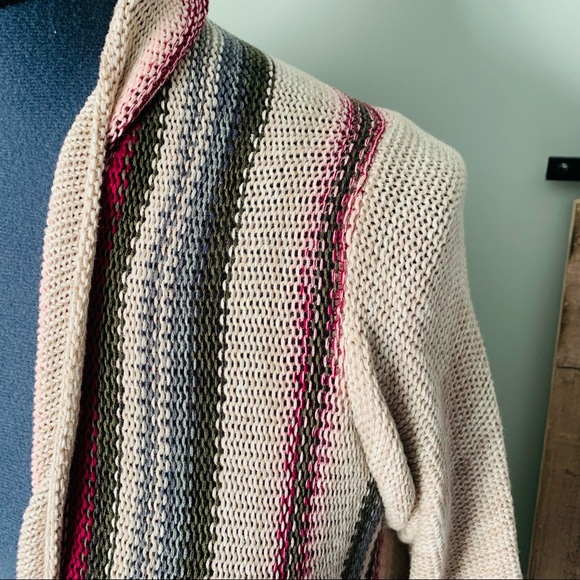 Torrid Striped Open Front Knit Cardigan Size 0X - Picture 4 of 5